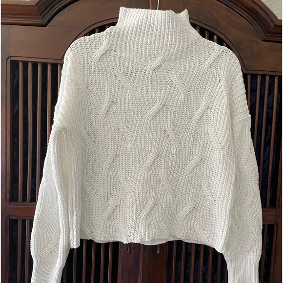 Poof! Sweaters - Poof Apparel”white cropped sweater